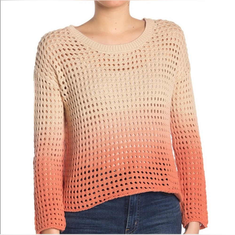 Good Luck Gem Ombre Knit Oversized Pullover Sweater